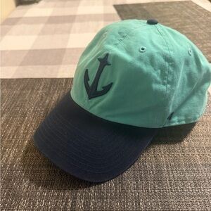 Seattle Kraken Strap Back Dad Hat Anchor Logo Cap 47’ Brand Teal Aqua